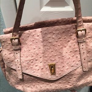 Marc Jacobs Ozzie Aurora Pink Nude Ostrich Satchel